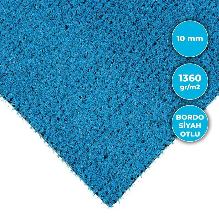 10mm Protokol Turkuaz Çim Halı 1360 gr - Görsel 2