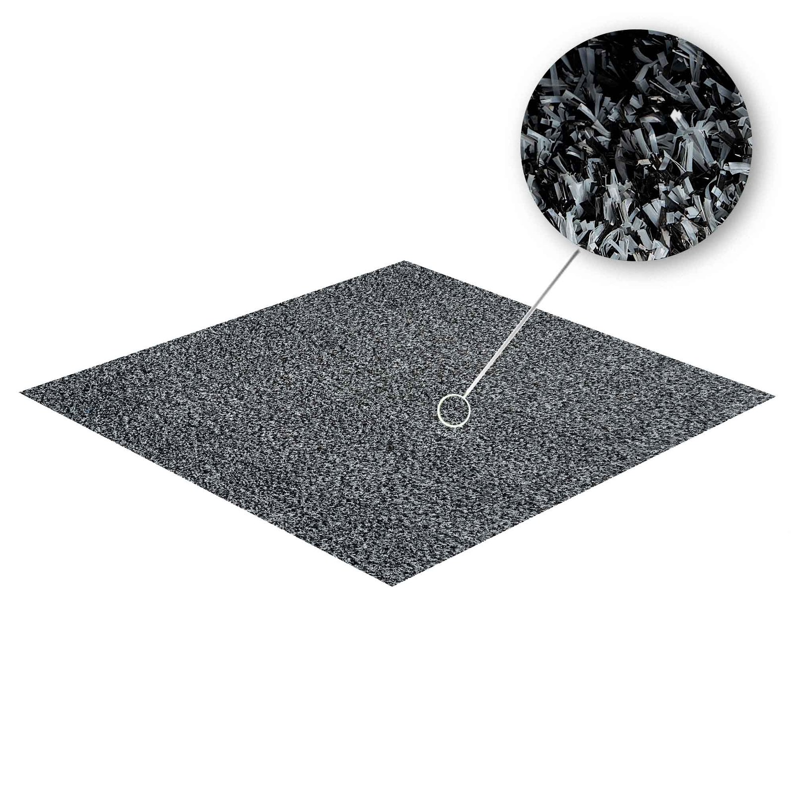 Gri-Siyah-Melanj-7mm-Duz-Cim-Hali-800-gr-1 Gri & Siyah Melanj 7mm Düz Çim Halı 800 gr - Görsel 1