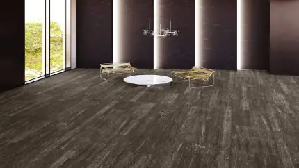 travertine dark gray suya dayanıklı parke